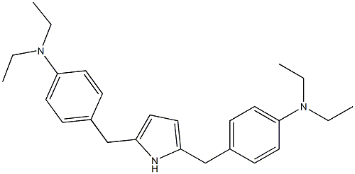 4,4'-[(1H-Pyrrole-2,5-diyl)bismethylene]bis(N,N-diethylaniline),,结构式