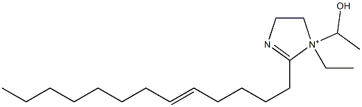 1-Ethyl-1-(1-hydroxyethyl)-2-(5-tridecenyl)-2-imidazoline-1-ium 结构式