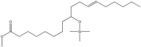 9-(Trimethylsiloxy)-12-octadecenoic acid methyl ester Struktur