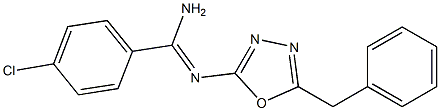 N2-(5-Benzyl-1,3,4-oxadiazol-2-yl)-4-chlorobenzamidine Struktur