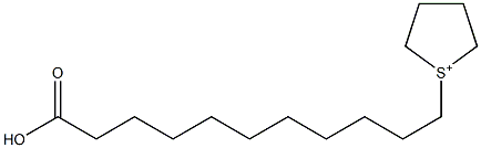 1-(10-Carboxydecyl)thiolan-1-ium Structure