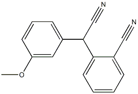 (2-Cyanophenyl)(3-methoxyphenyl)acetonitrile Structure