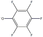 2,3,4,5,6-ペンタフルオロフェノラート 化学構造式