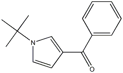 1-tert-Butyl-3-benzoyl-1H-pyrrole,,结构式