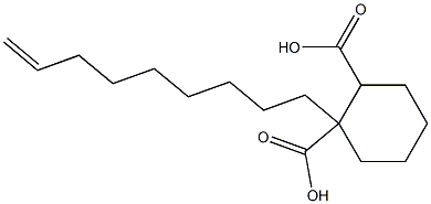 Cyclohexane-1,2-dicarboxylic acid hydrogen 1-(8-nonenyl) ester Struktur