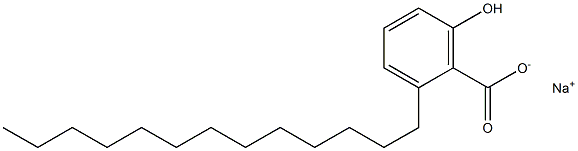 2-Tridecyl-6-hydroxybenzoic acid sodium salt Structure