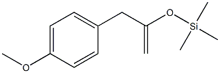 2-(Trimethylsilyloxy)-3-(4-methoxyphenyl)-1-propene Structure