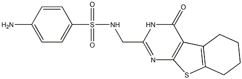 2-[[[(4-Aminophenyl)sulfonyl]amino]methyl]-5,6,7,8-tetrahydro[1]benzothieno[2,3-d]pyrimidin-4(3H)-one