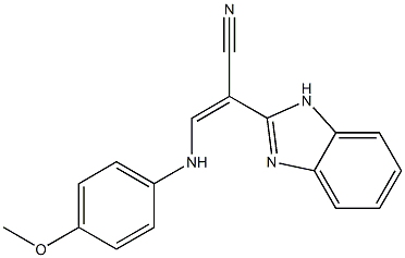 2-(1H-Benzimidazol-2-yl)-3-(4-methoxyanilino)propenenitrile