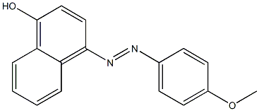 4-[(4-Methoxyphenyl)azo]-1-naphthol Struktur