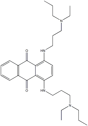 1,4-Bis[3-(diethylmethylaminio)propylamino]anthraquinone Structure