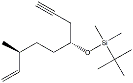 (3S,6R)-6-(tert-Butyldimethylsiloxy)-3-methyl-1-nonen-8-yne 结构式