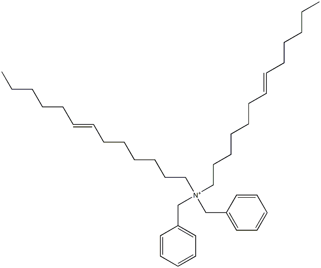 ジ(7-トリデセニル)ジベンジルアミニウム 化学構造式