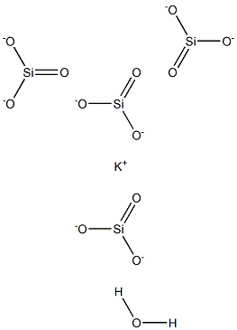 Potassium tetrasilicate hydrate Structure