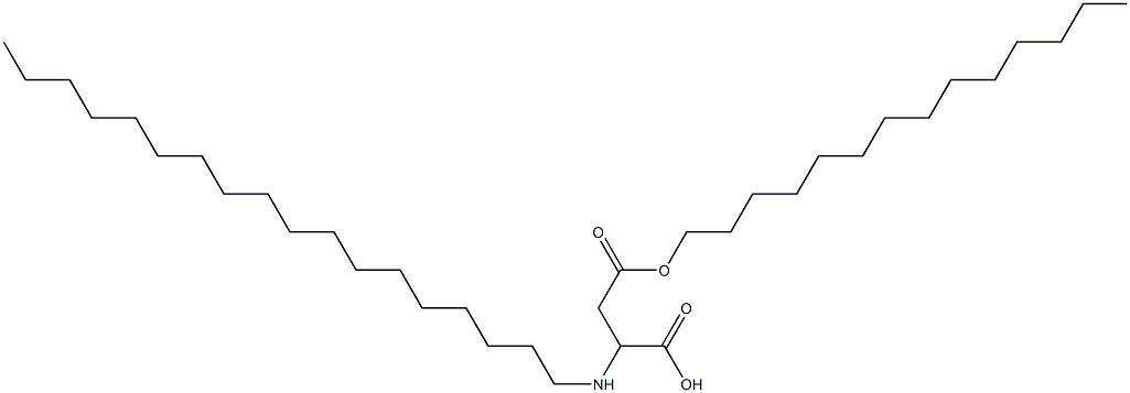 2-Octadecylamino-3-(tetradecyloxycarbonyl)propionic acid Structure