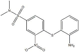 o-(4-Dimethylaminosulfonyl-2-nitrophenylthio)aniline Structure