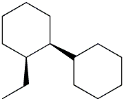 (1R,2S)-2-エチル-1,1'-ビシクロヘキサン 化学構造式