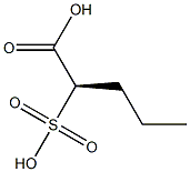 [R,(-)]-2-スルホ吉草酸 化学構造式