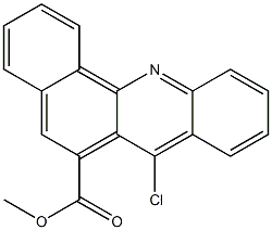 7-Chlorobenz[c]acridine-6-carboxylic acid methyl ester Structure