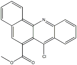 7-Chlorobenz[c]acridine-6-carboxylic acid methyl ester,,结构式