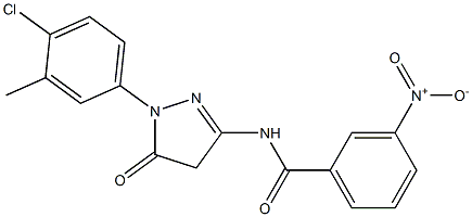 1-(4-Chloro-3-methylphenyl)-3-(3-nitrobenzoylamino)-5(4H)-pyrazolone