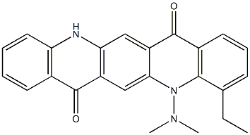 5-(Dimethylamino)-4-ethyl-5,12-dihydroquino[2,3-b]acridine-7,14-dione