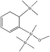 1-(1-Methoxy-1,2,2,2-tetramethyldisilanyl)-6-(trimethylsilyl)cyclohexa-1,3-diene,,结构式