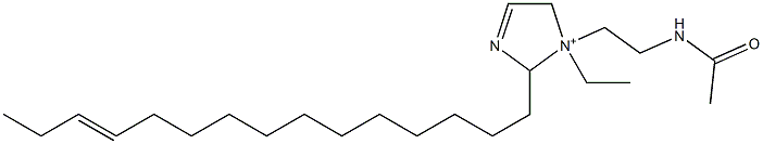 1-[2-(Acetylamino)ethyl]-1-ethyl-2-(12-pentadecenyl)-3-imidazoline-1-ium,,结构式