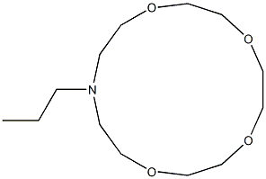 13-Propyl-1,4,7,10-tetraoxa-13-azacyclopentadecane Structure