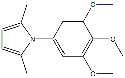 1-(3,4,5-トリメトキシフェニル)-2,5-ジメチル-1H-ピロール 化学構造式