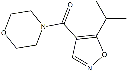 4-(Morpholinocarbonyl)-5-isopropylisoxazole 结构式