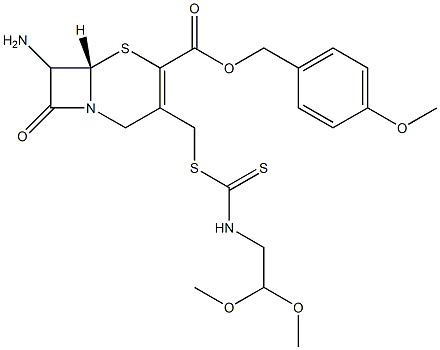 N-(2,2-Dimethoxyethyl)dithiocarbamic acid [[7-amino-4-[(4-methoxybenzyloxy)carbonyl]cepham-3-en-3-yl]methyl] ester