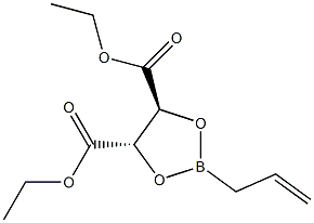 (4S,5S)-2-(2-Propenyl)-1,3,2-dioxaborolane-4,5-dicarboxylic acid diethyl ester,,结构式