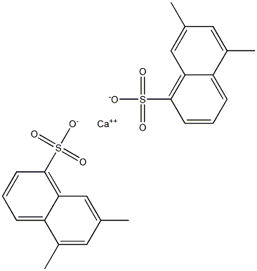 Bis(5,7-dimethyl-1-naphthalenesulfonic acid)calcium salt,,结构式