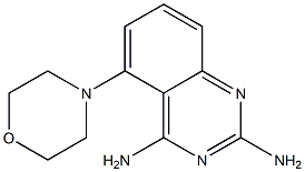 2,4-Diamino-5-morpholino-quinazoline,,结构式