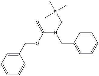 N-ベンジル-N-[(トリメチルシリル)メチル]カルバミド酸ベンジル 化学構造式