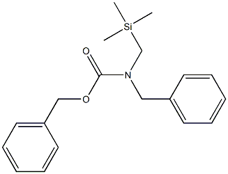 N-Benzyl-N-[(trimethylsilyl)methyl]carbamic acid benzyl ester,,结构式