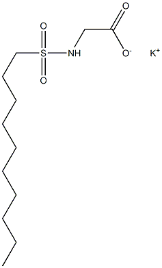 N-Decylsulfonylglycine potassium salt Structure