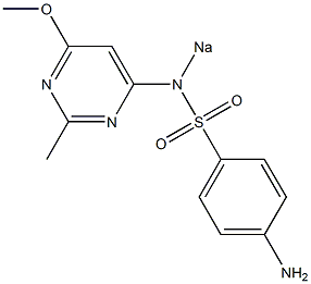  4-Amino-N-(4-methoxy-2-methyl-6-pyrimidinyl)-N-sodiobenzenesulfonamide