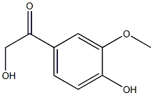 1-(3-Methoxy-4-hydroxyphenyl)-2-hydroxyethanone 结构式