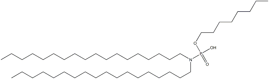 N,N-Dioctadecylamidophosphoric acid hydrogen octyl ester Struktur