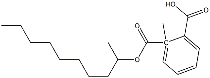 Phthalic acid 1-methyl 2-decyl ester Struktur