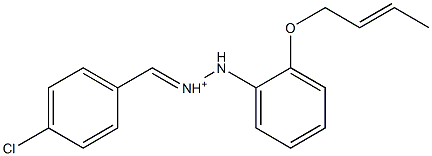  2-[2-(2-Butenyloxy)phenyl]-1-[(4-chlorophenyl)methylene]hydrazinium