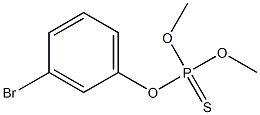 Thiophosphoric acid O,O-dimethyl O-[m-bromophenyl] ester,,结构式