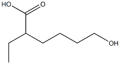 2-Ethyl-6-hydroxyhexanoic acid,,结构式