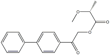 [R,(+)]-2-Methoxypropionic acid p-phenylphenacyl ester Structure