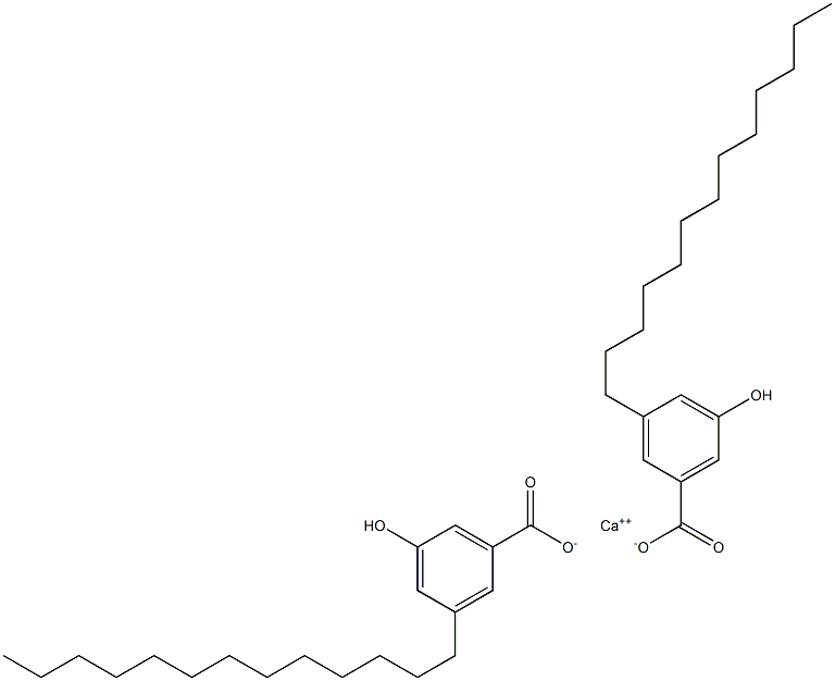 Bis(3-tridecyl-5-hydroxybenzoic acid)calcium salt,,结构式