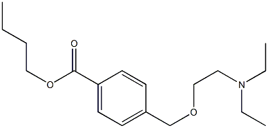 p-[(2-Diethylaminoethoxy)methyl]benzoic acid butyl ester Struktur