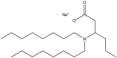  3-(Dioctylamino)hexanoic acid sodium salt