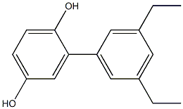 2-(3,5-Diethylphenyl)benzene-1,4-diol,,结构式